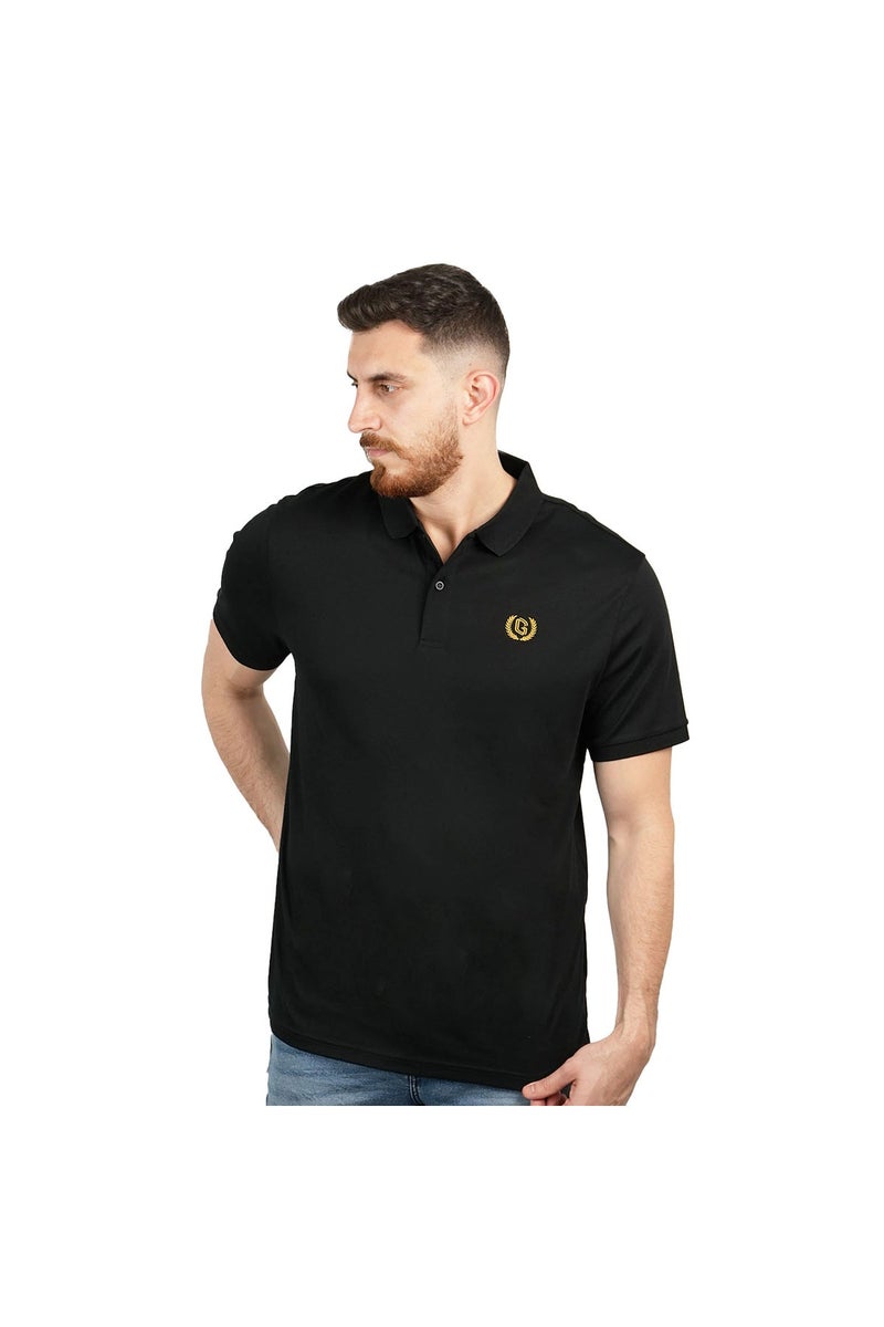 GIORDANO Black Liquid Touch Polo for Men - Image 4
